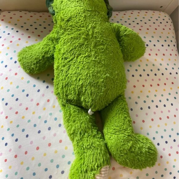 Jumbo Dinosaur Triceratops stuffed animal Plush green - Picture 3 of 3